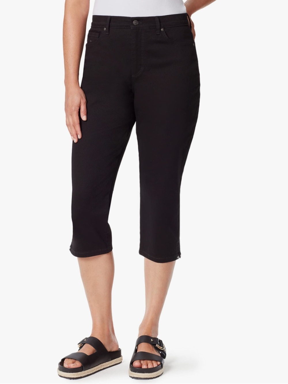 👗Gloria Vanderbilt Amanda black capris